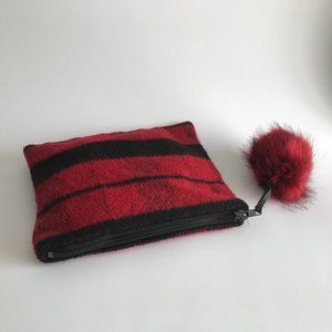 Wool Clutch with Pompom